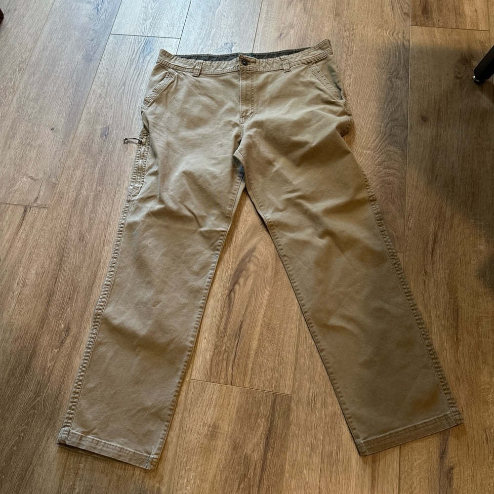Mens Canvas Hard Service Pants size 40x34 GH Bass & Co